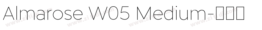 Almarose W05 Medium字体转换